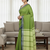 Green bengali khadi cotyton saree stylish for women