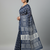 Blue bengali khadi cotyton saree stylish for women