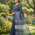 Blue bengali khadi cotyton saree stylish for women