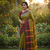 Green bengali khadi cotyton saree stylish for women