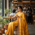 Yellow bengali khadi cotyton saree stylish for women