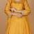 Mustard  opara silk pearl cutdana work three piece set