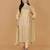 Beige georgette kurta set