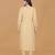 Beige georgette kurta set
