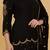Black organza with cutdana and bead work sharara set