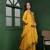 Mustard cutdana and pearl katan silk kurta set