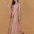 Light peach tissue cutdana nalki work drape sharara set