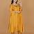 Mustard  opara silk pearl cutdana work three piece set