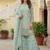 Blue Embroidered Georgette Festive Wear Sharara Suit