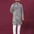 Navy chikankari work viscose rayon straight kurta