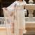 White viscose embroidered kurta jacquard organza dupatta