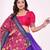 violet patola print dola silk lehenga set with choli and dupatta with tassels