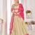 beige weaving work silk lehenga set with choli and dupatta
