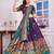 purple patola print dola silk lehenga set with choli and dupatta with tassels