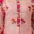 Peach cotton printed kurta pant set