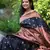 Black color ART SILK blend sarees with blouse