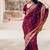 Maroon color ART SILK blend sarees with blouse