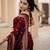 Maroon color ART SILK blend sarees with blouse