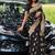 Black color ART SILK blend sarees with blouse