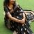 Black color ART SILK blend sarees with blouse