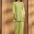 Green schiffli pure cotton co-ord set