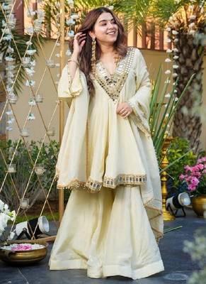  off white mirror sharara suit 3