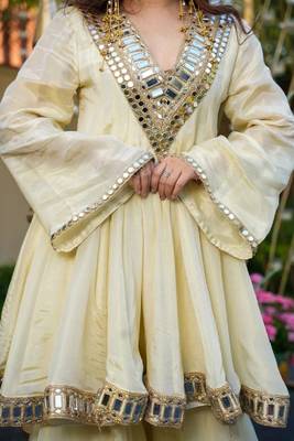  off white mirror sharara suit 4