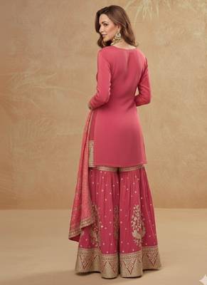  cosmos silk with sequin embroidered work palazzo set 3
