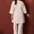Off-white embroidered pure cotton co-ord set
