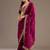 Astonishing Maroon Embroidered Tissue Silk Wedding Wear Saree With Blouse