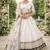 white & ivory silk lehenga choli