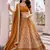 mustard georgette lehenga choli 