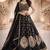 black georgette lehenga choli