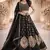 black georgette lehenga choli