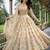 beige shimmer tissue lehenga choli