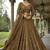 antique gold embroidered lehenga choli with dupatta