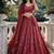 maroon georgette lehenga choli 