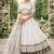 white & ivory silk lehenga choli