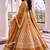 mustard georgette lehenga choli 