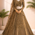 antique gold embroidered lehenga choli with dupatta