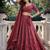 maroon georgette lehenga choli 