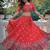 red fendi silk lehenga choli 