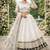 white & ivory silk lehenga choli