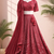 maroon georgette lehenga choli 