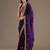 Gorgeous Purple Embroidered Tissue Silk Engagement Wear Saree With Blouse