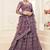 lavender heavy butterfly net embroidered wedding wear lehenga with choli and dupatta