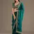 Precious Rama Blue Embroidered Tissue Silk Party Wear Saree With Blouse