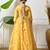 Girls yellow embroidered lehenga choli set with dupatta