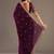 Outstanding Wine Embroidered Tissue Silk Wedding Wear Saree With Blouse