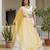 White Georgette Embroidered Semi-stitched Lehenga Choli With Dupatta for Women